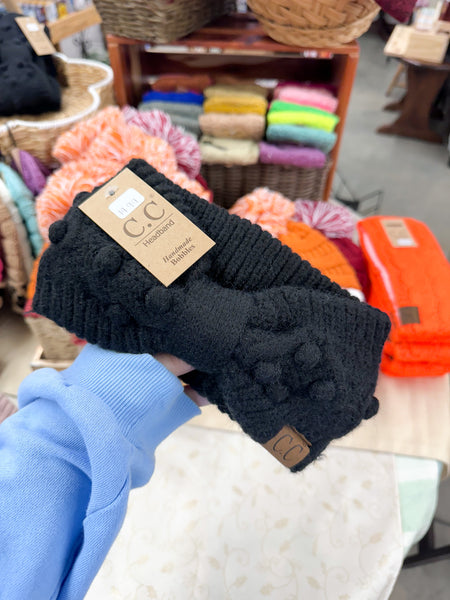 Bobble Knit CC Head Wrap