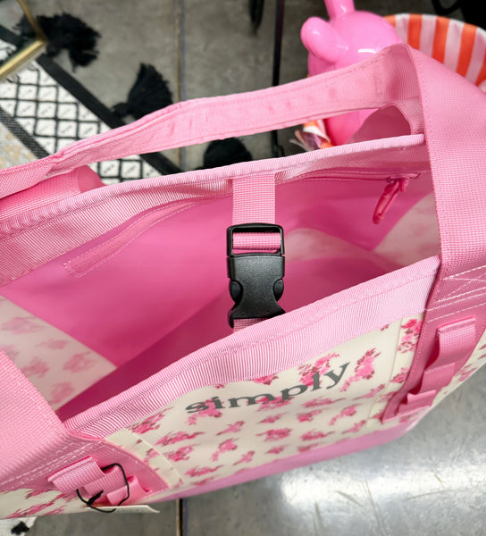 Simply Southern Tough Tote - Pink Floral