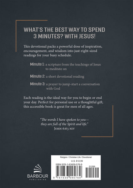 3 Minutes with Jesus: 180 Devotions for Men