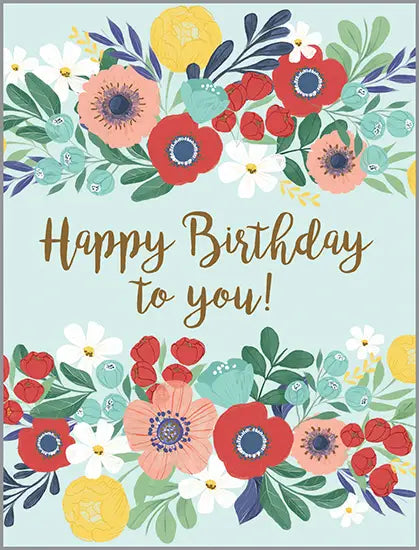 Birthday Greeting Card + Envelope | Hello Flowers