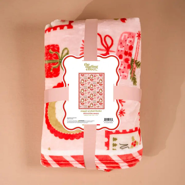 Snuggle Up Plush Blanket - Mistletoe Magic