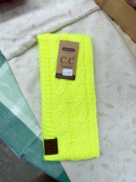 Solid Cable Knit CC Head Wrap