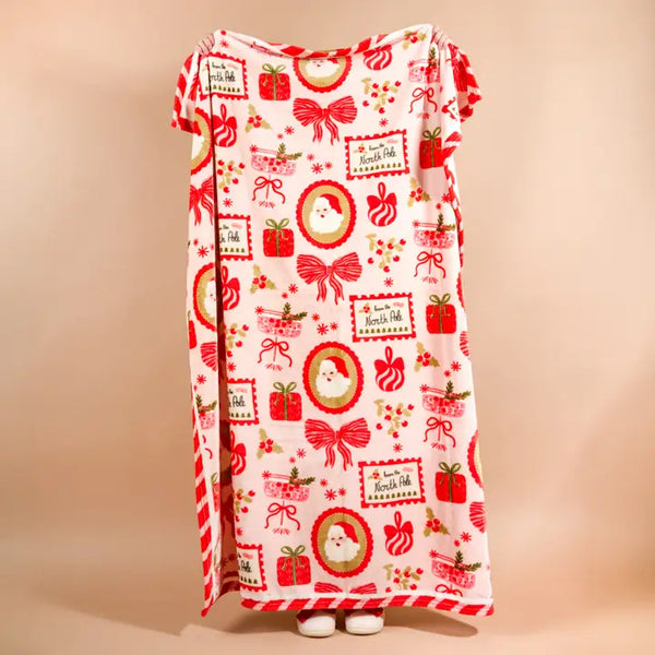 Snuggle Up Plush Blanket - Mistletoe Magic