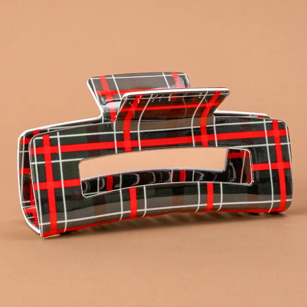 Claw Clip - Evergreen Plaid