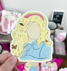 Dolly Head Sticker