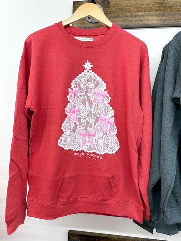 Simply Southern Crewneck - Lace Tree