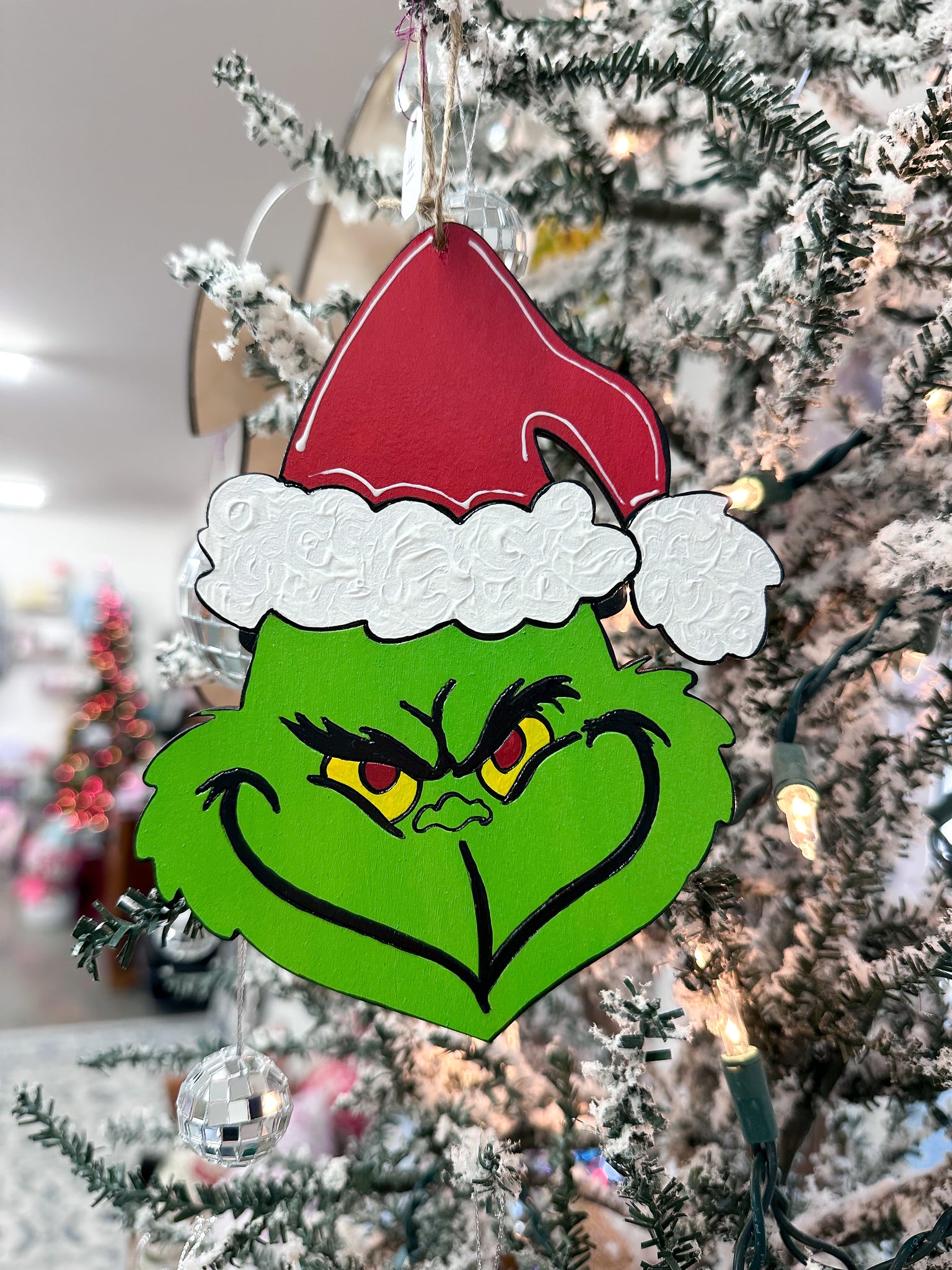 HAND-PAINTED WOOD ORNAMENT | Festive Monster #1