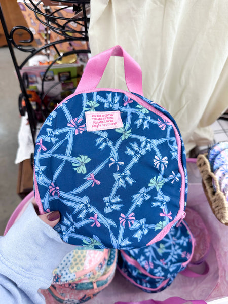 Simply Southern Pop Up Tote - Blue Ribbons