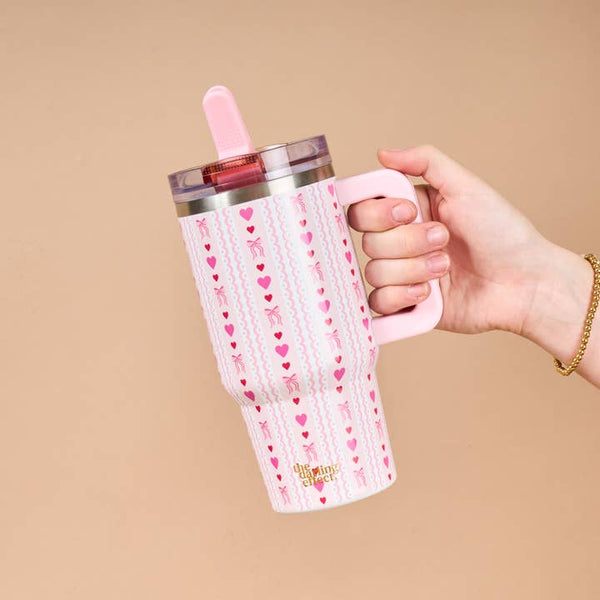 20 oz Lifestyle Flip Straw Tumbler - Oh So Lovely