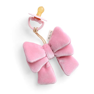 Bitzy Pal™ Natural Rubber Pacifier & Lovey - Bow