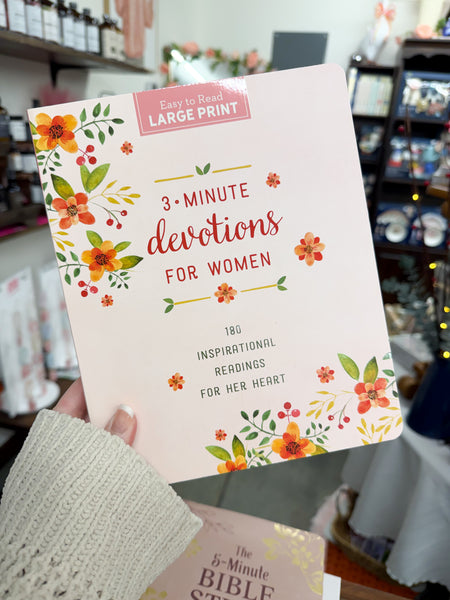 3-Minute Devotions for Women Large Print