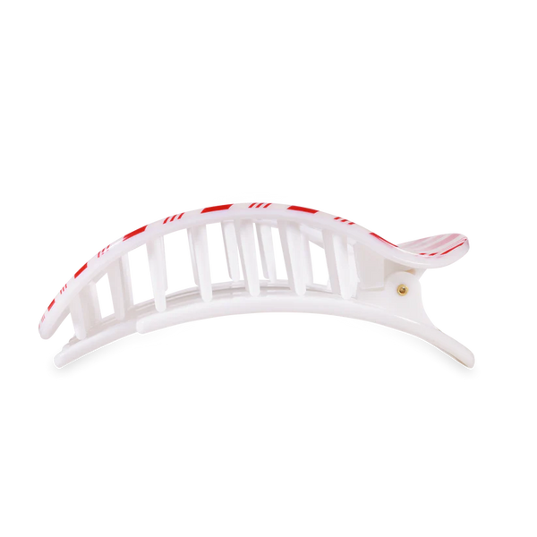 Teleties Flat Round Clip - Candy Cane Crush