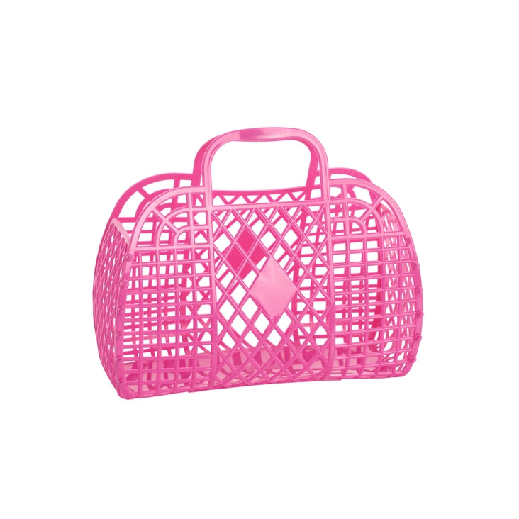 Retro Basket Jelly Bag - Small - Berry Pink