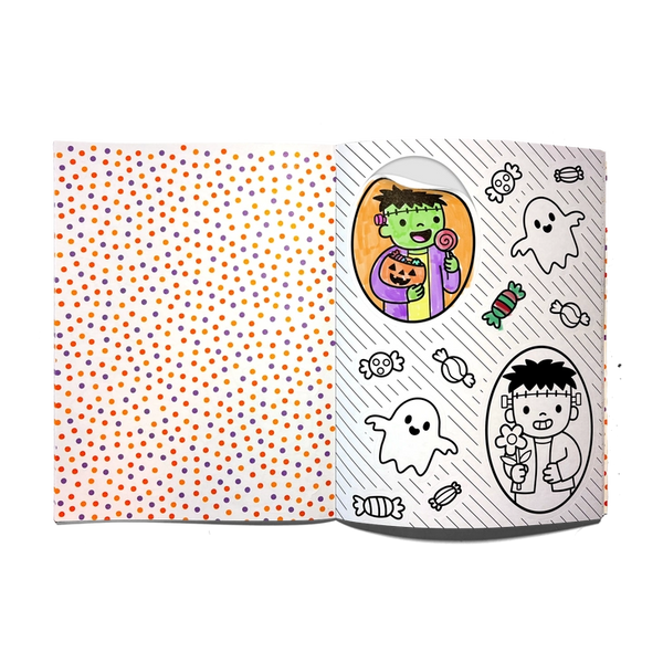 Stickiville Color-in' Sticker Book - Cute N Spooky Doodles - 30 Sheets