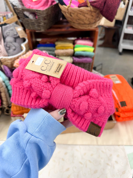 Bobble Knit CC Head Wrap