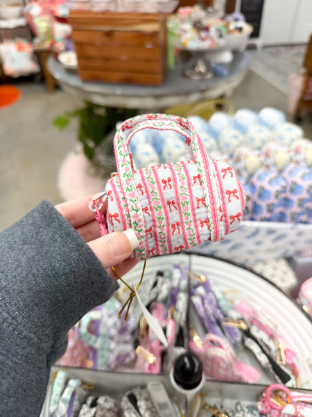 Simply Southern Quilted Mini Duffle Keychain