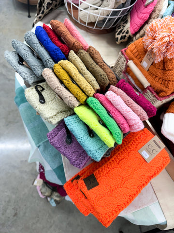 Solid Cable Knit CC Head Wrap