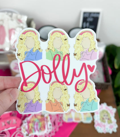 Dolly Square Sticker