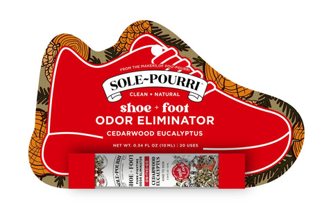 Sole~Pourri Shoe + Foot Odor Eliminator Spray - Cedarwood + Eucalyptus