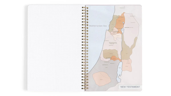 Church Notes Notebook - Lilac with Maps