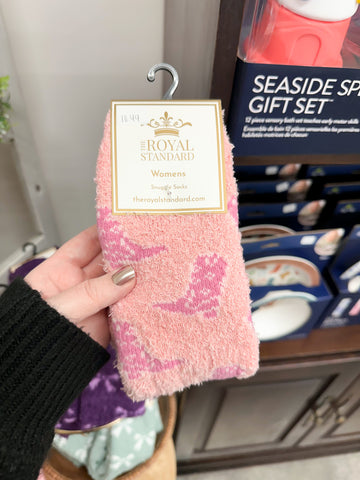 Women's Cowgirl Boots Fuzzy Socks