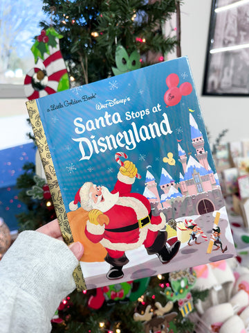 Little Golden Book - Santa Stops at Disneyland