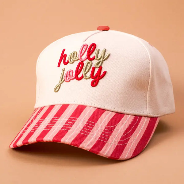 Classic Canvas Hat - Holly Jolly