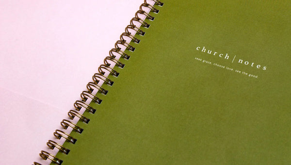 Church Notes Notebook - Blush Pink