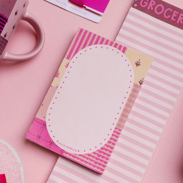 Quilted Patchwork 4x6 Notepad