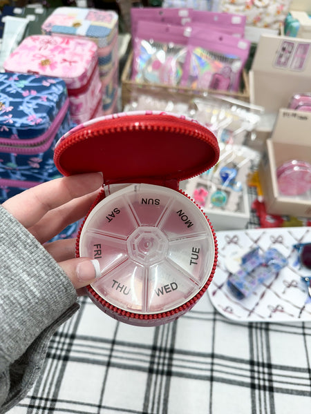 Simply Southern Pill Case - Pink Bows