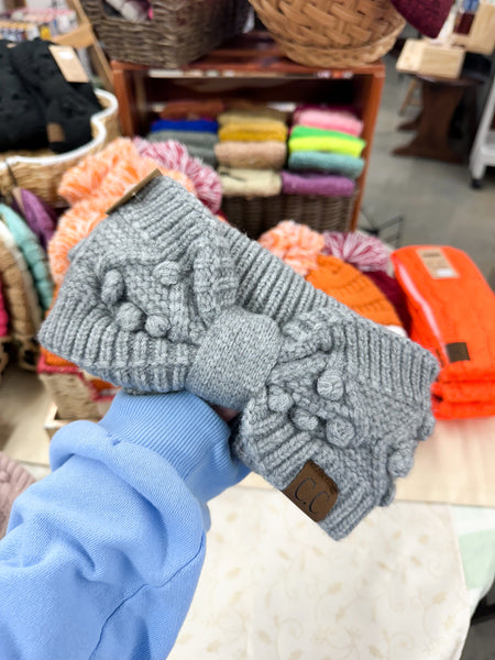Bobble Knit CC Head Wrap
