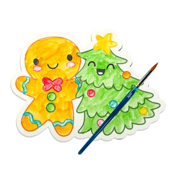 Playful Painters Easy Watercolor Painting Kit - Merry & Bright