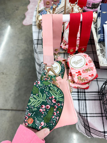 Dynamic Duo Pouch Wristlet - Jolly Sprig