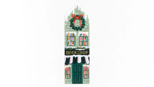 Holiday Bookshop Christmas Transparent Bookmark