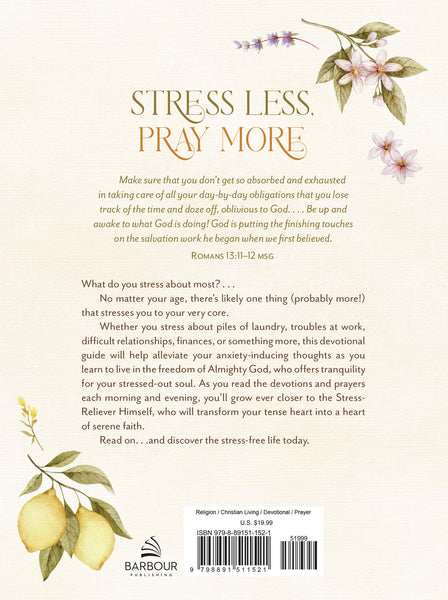 Stress Less, Pray More for Morning and Evening