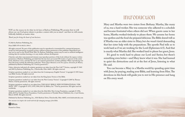 Quiet Moments at the Feet of Jesus