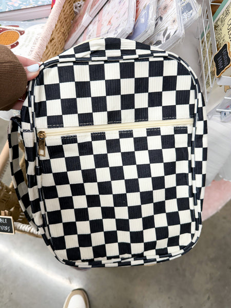 Black Checkered Bible Cover