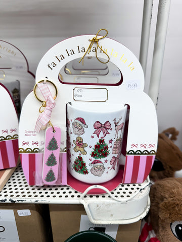 Simply Southern Mug + Keychain Gift Set - Christmas
