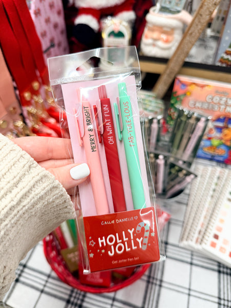 Holly Jolly Christmas Pen Set