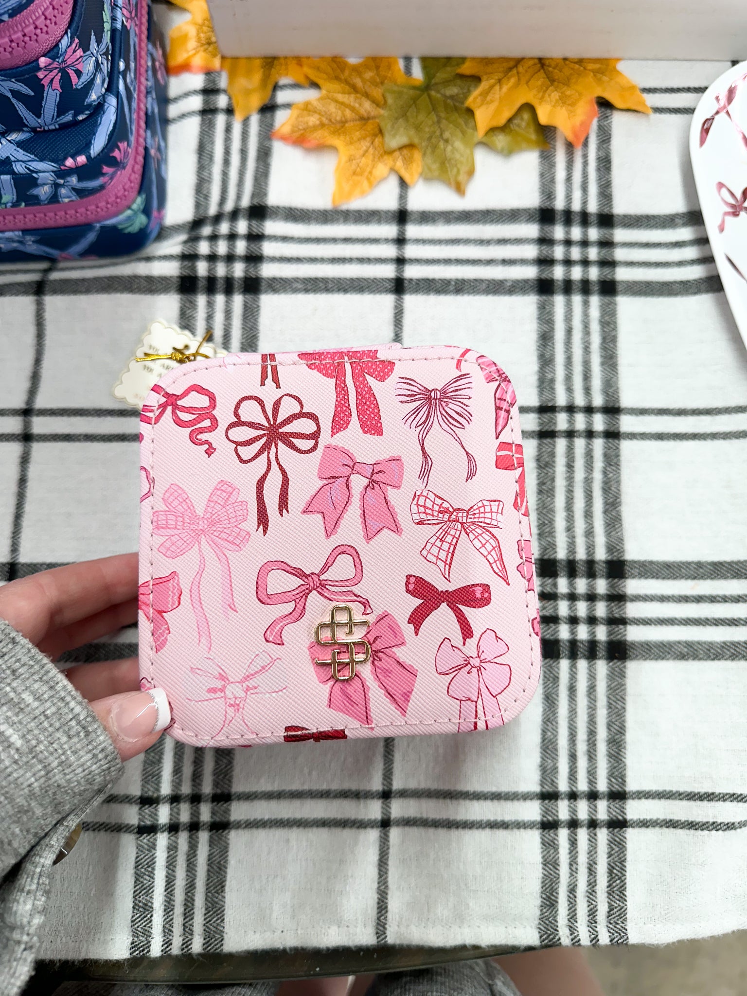 Simply Southern Jewelry Case - Pink Bows
