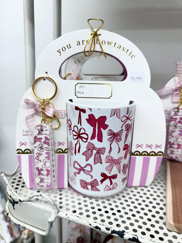 Simply Southern Mug + Keychain Gift Set - Bows