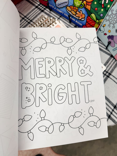 Merry & Bright Holiday Coloring Book