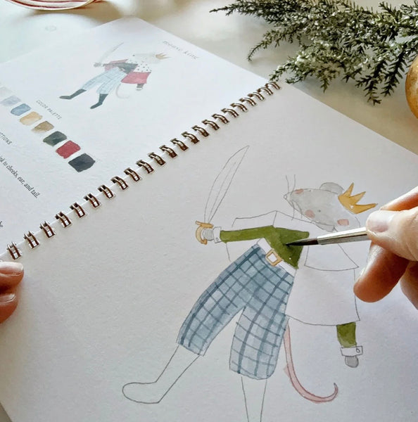Nutcracker Watercolor Workbook