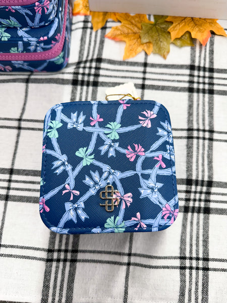 Simply Southern Jewelry Case - Blue Ribbons