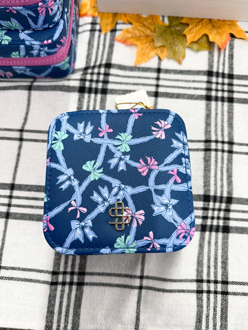 Simply Southern Jewelry Case - Blue Ribbons