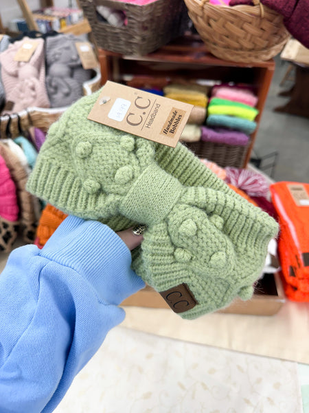 Bobble Knit CC Head Wrap