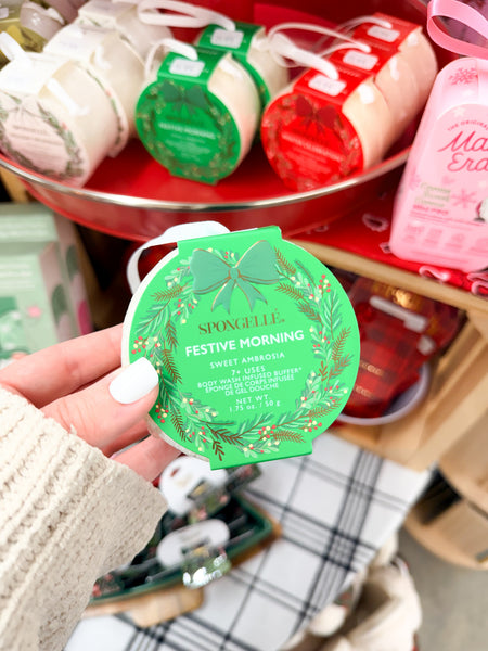 Spongellé Body Wash Infused Buffer - Holiday Wreath