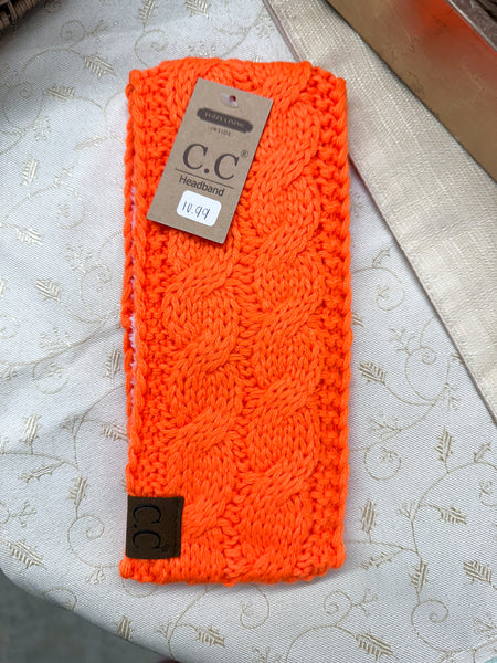 Solid Cable Knit CC Head Wrap