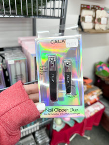 SOFT TOUCH NAIL CLIPPER DUO | BLACK