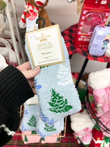 Women's Evergreen Dreams Fuzzy Socks